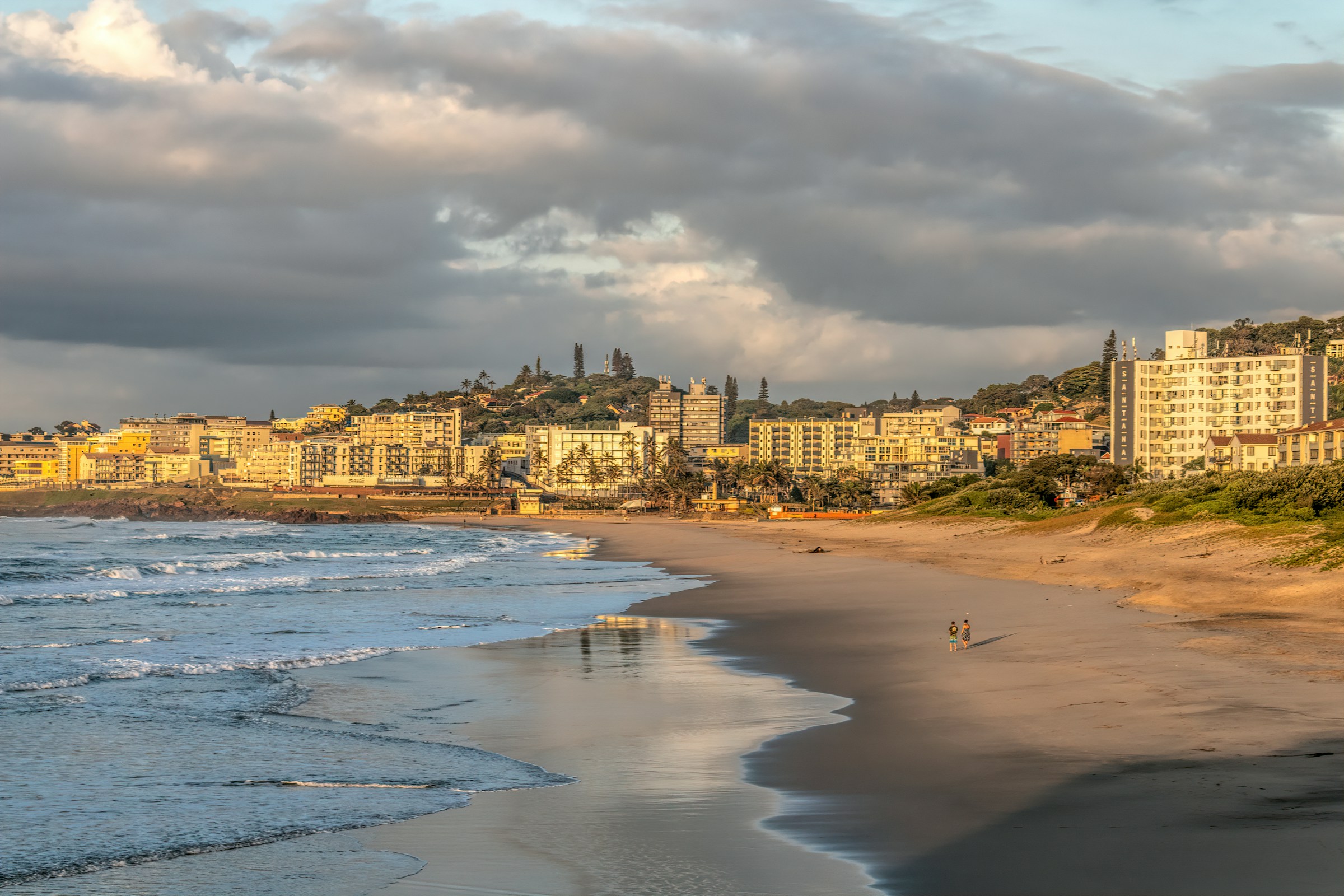 A quiet stretch of sand and shoreline in Margate